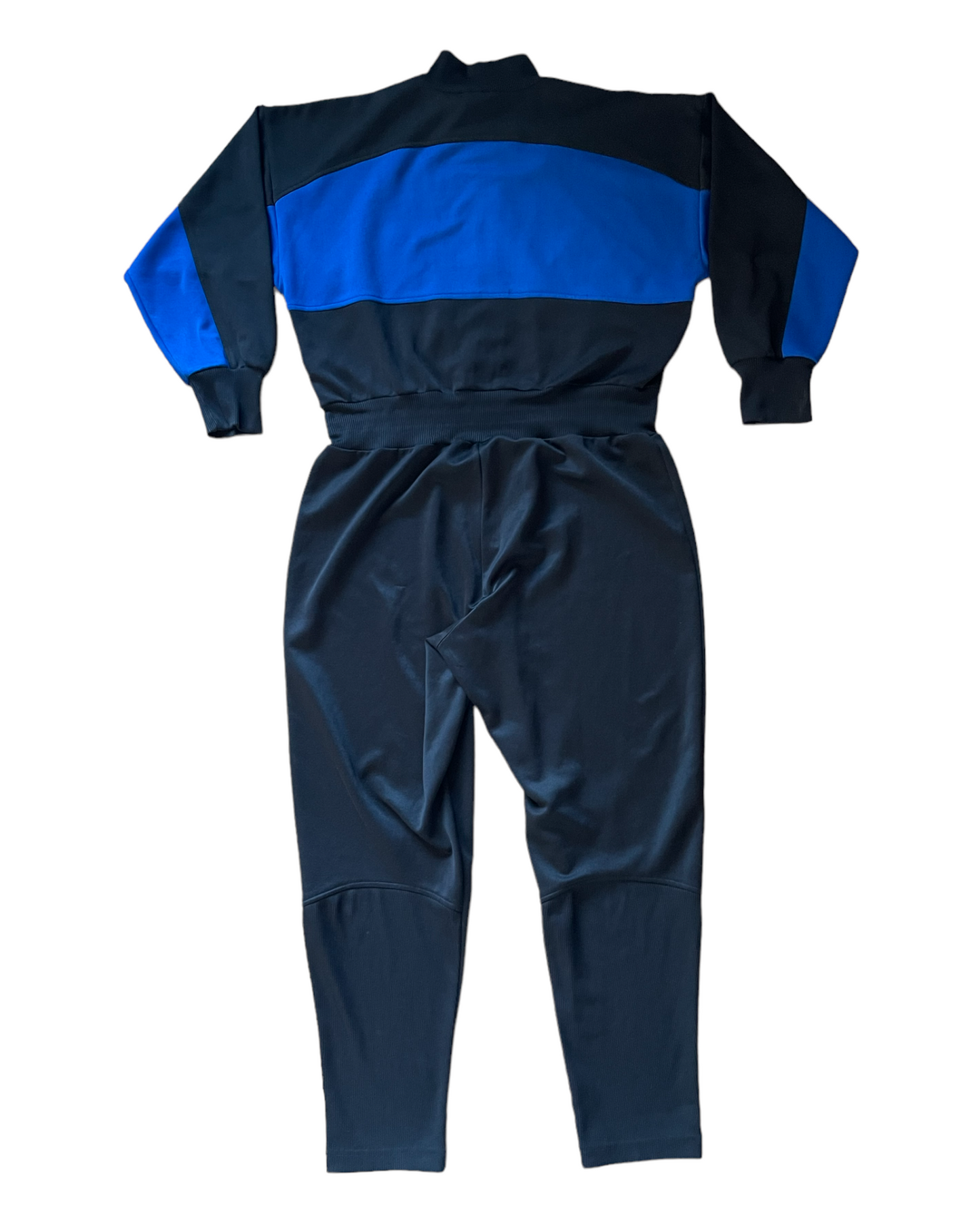 Vintage 90's Adidas Jumpsuit Blue Black Size L 
