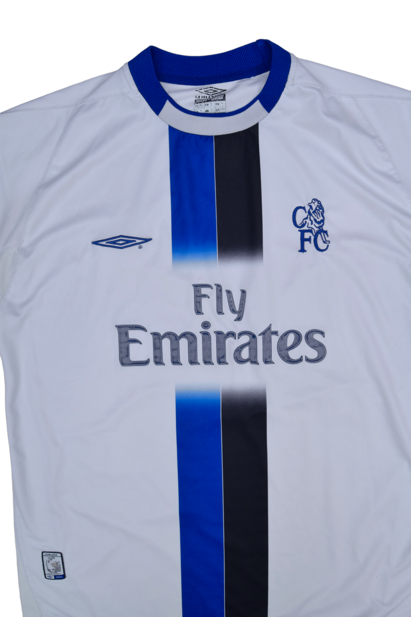 Chelsea Umbro 2003 - 2004 Away Football Shirt Size XL White Fly Emirates