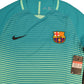 Barcelona Nike Aeroswift 2016 - 2017 Player Issue Away Third Football Shirt Size L Long Sleeves New BNWT Deadstock Unicef Teal Mint Green
