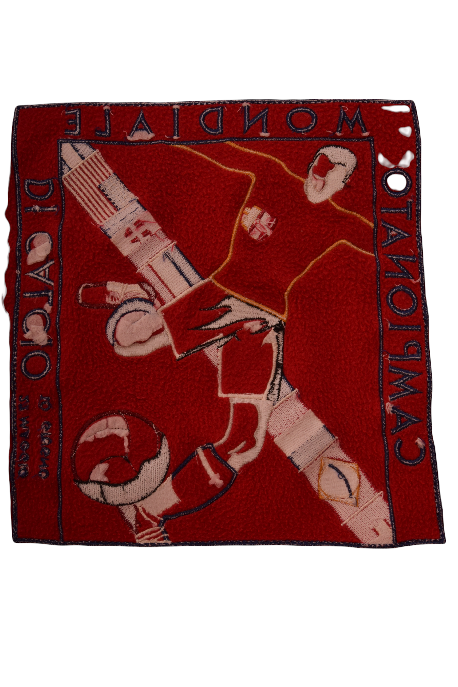 Vintage 80's - 90's Adidas Embroidered Sweatshirt Crew Neck Italia Campionato Mondiale Di Calcio 27 Magio 10 Giugno 1934 Heavy Cotton Red Size L-XL