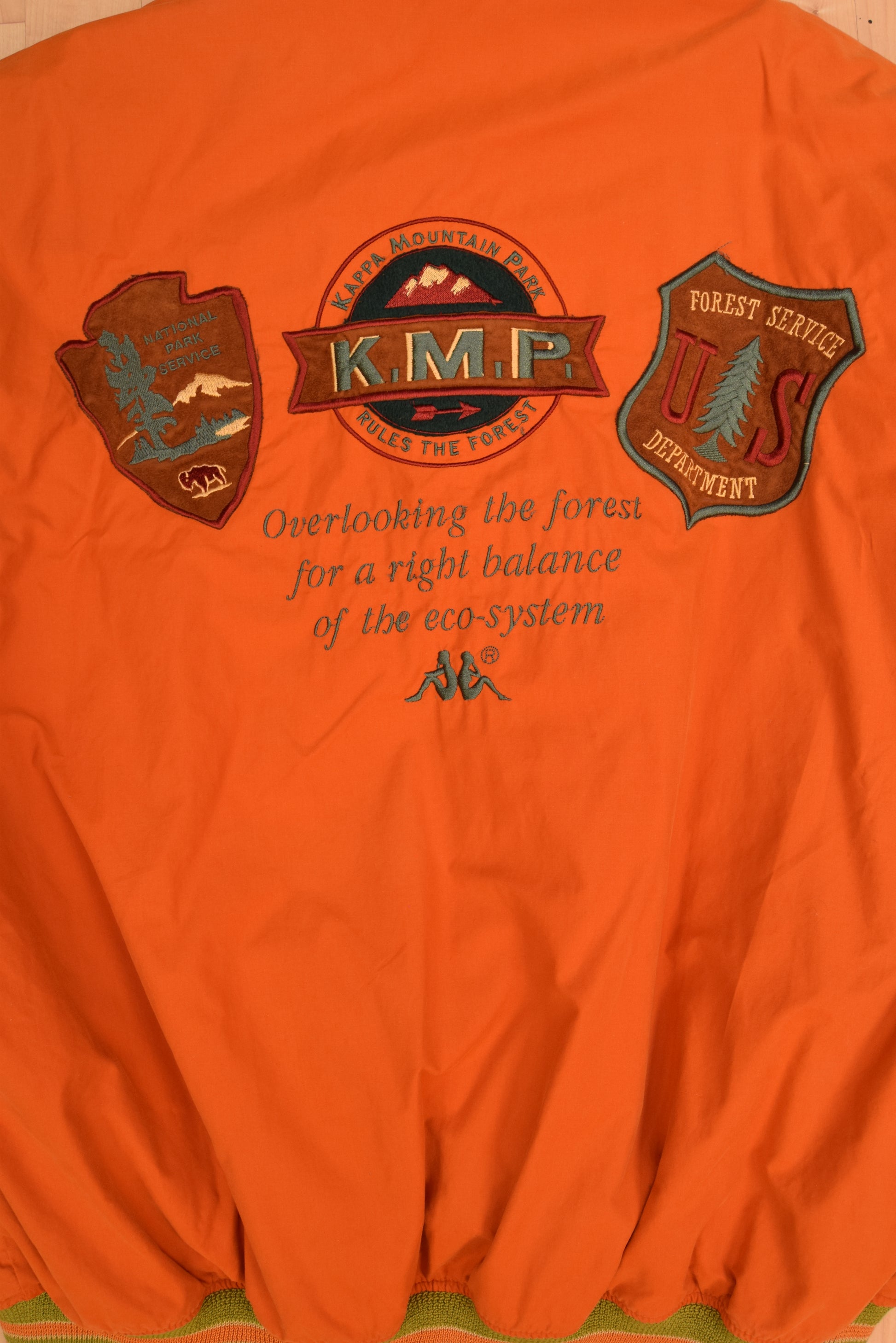 Vintage 80's Kappa Thick Jacket Size XL XXL Orange Made in Italy