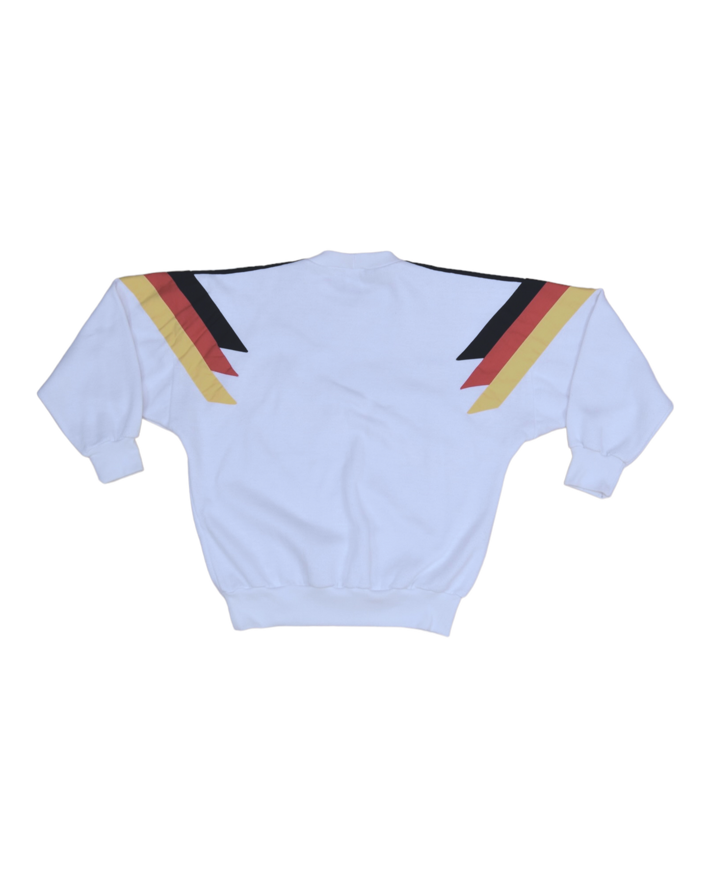Vintage Germany Adidas 1989-1991 Football Sweatshirt Size S-M White Black Red Yellow