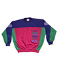 90's Adidas Sweatshirt Crew Neck Pink Green Blue Purple Size XL
