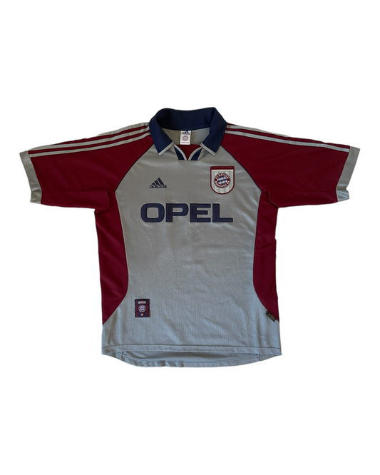 Rare Vintage Bayern München Munich Adidas 1998-1999 Third / Away Football Shirt  Size M Opel Grey Red ClimaLite
