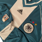 Vintage Germany Adidas 1998-1999 Away Football Shirt Green White Size XL Made in England