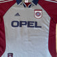 Rare Vintage Bayern München Munich Adidas 1998-1999 Third / Away Football Shirt  Size M Opel Grey Red ClimaLite