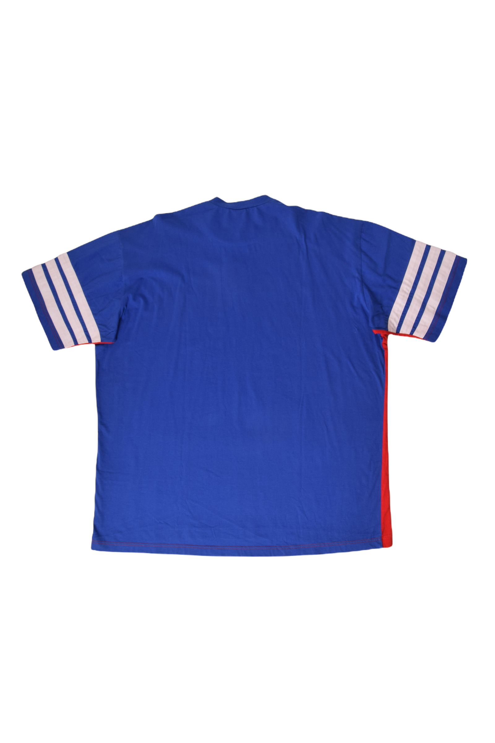 Vintage 90's Bayern Munchen Training Shirt 100% Cotton Red Blue White Size L