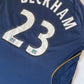 David Beckham LA Galaxy Adidas 2007-2008 Away Football Shirt MLS Herbalife ClimaCool Size M Blue