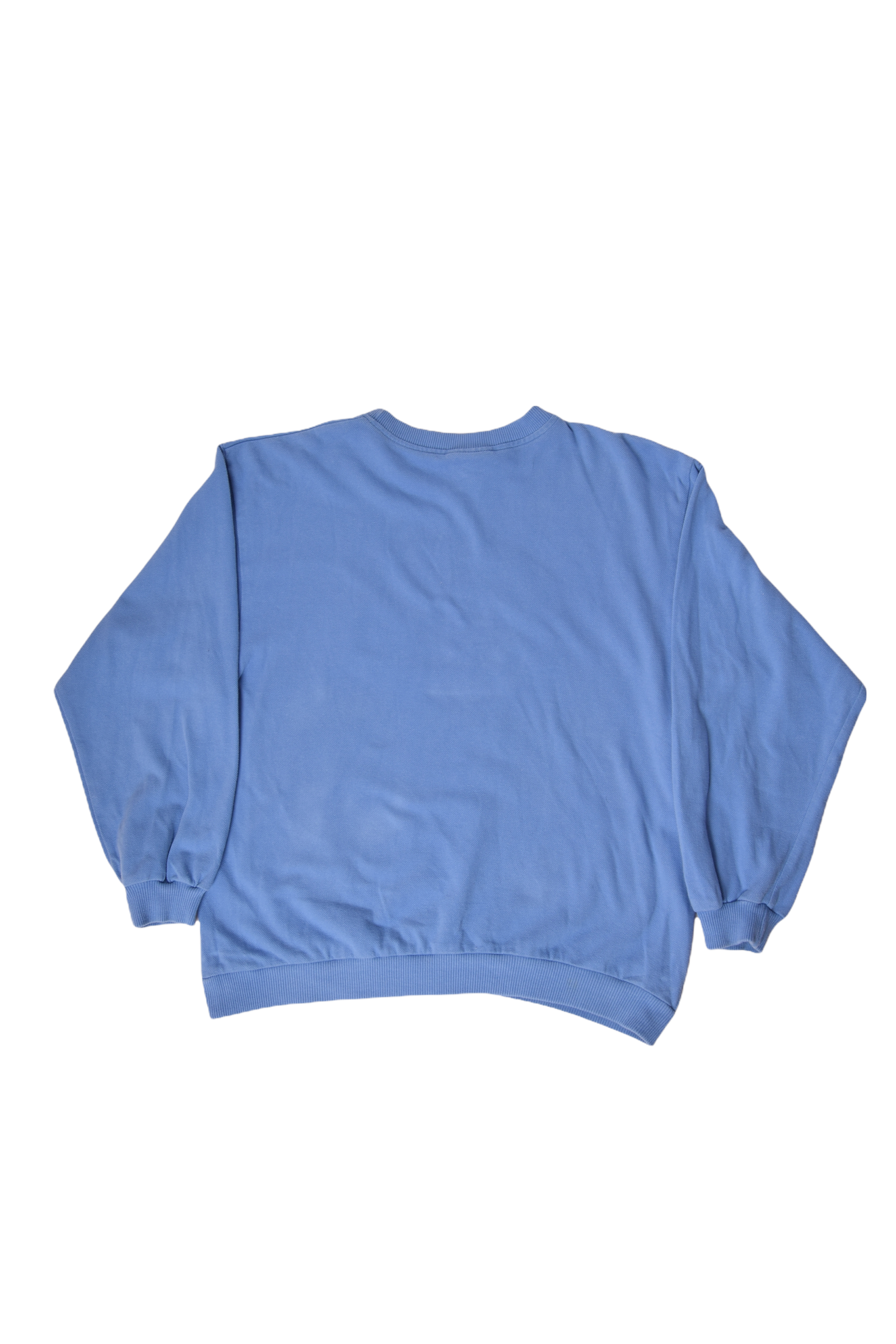 Vintage 80's Lacoste Pique Sweatshirt Crew Neck Made in France Size M-L 100% Cotton