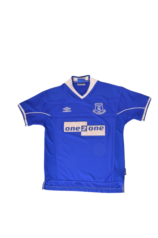 Vintage Everton Umbro '99-'00 Home Football Shirt Size M Vapa Tech Blue One 2 One