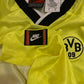 Vintage Borussia Dortmund BVB Nike Premier 1995-1996 Home Football Shirt Size XL Die Continentale Neon Yellow